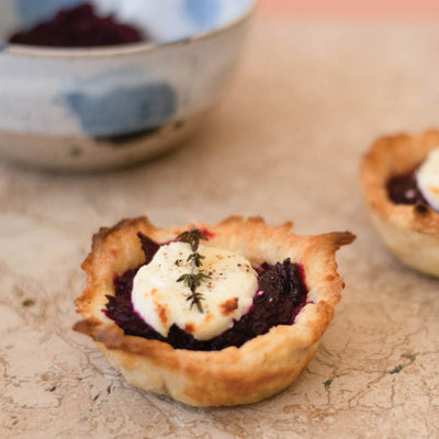 Beetroot & Goats Cheese Tartlets