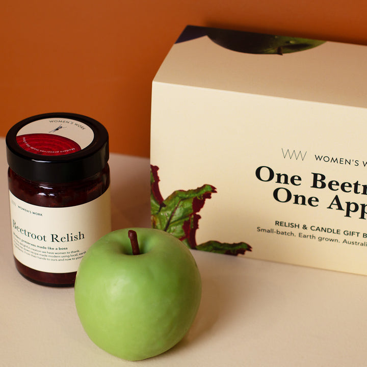 One Beetroot, One Apple - Relish & Candle Gift Box GRANDE