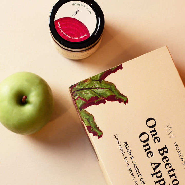 One Beetroot, One Apple - A Relish & Candle Gift Set GRANDE