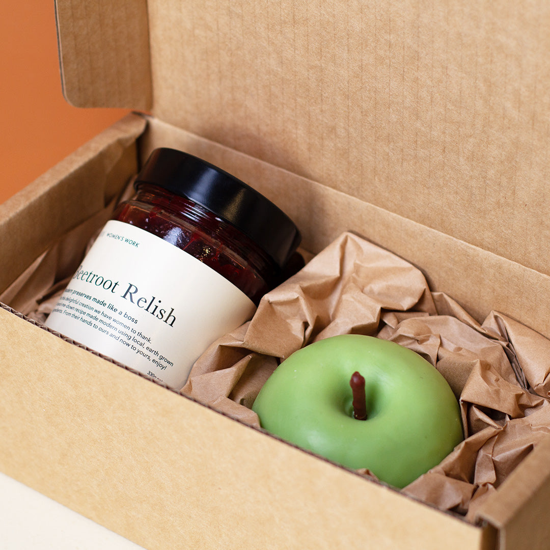 One Beetroot, One Apple - A Relish & Candle Gift Set GRANDE