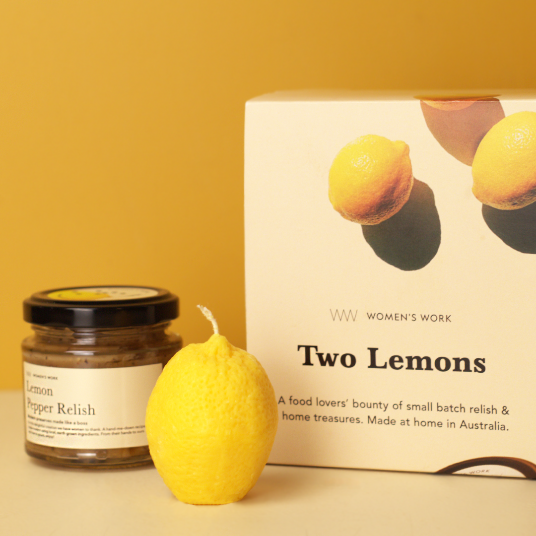 Two Lemons - A Relish & Candle Gift Set PETITE