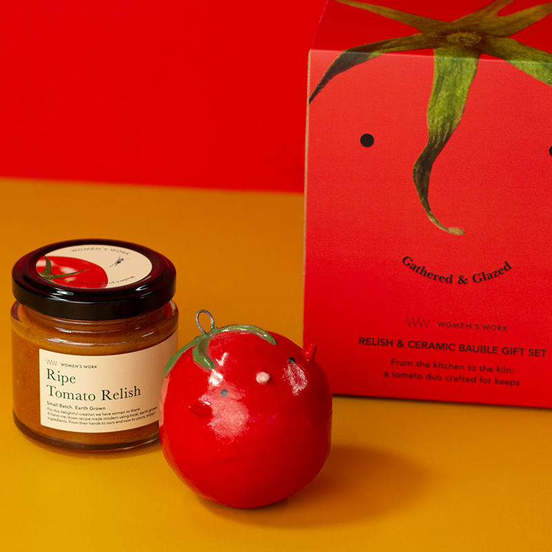 Gathered & Glazed - Relish & Ceramic Bauble & Gift Set
