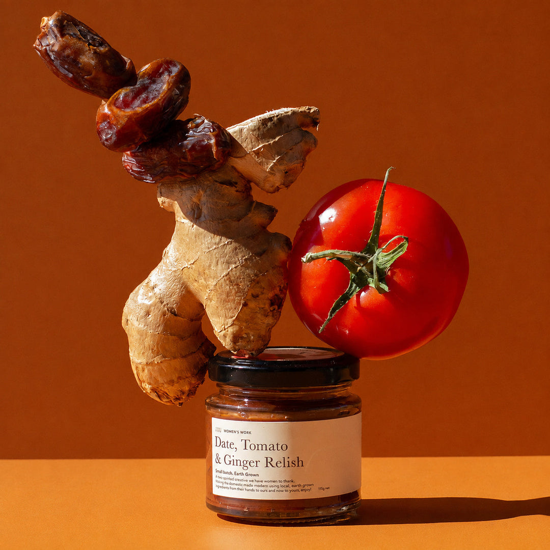 Date, Tomato & Ginger Relish 115g Petite jar