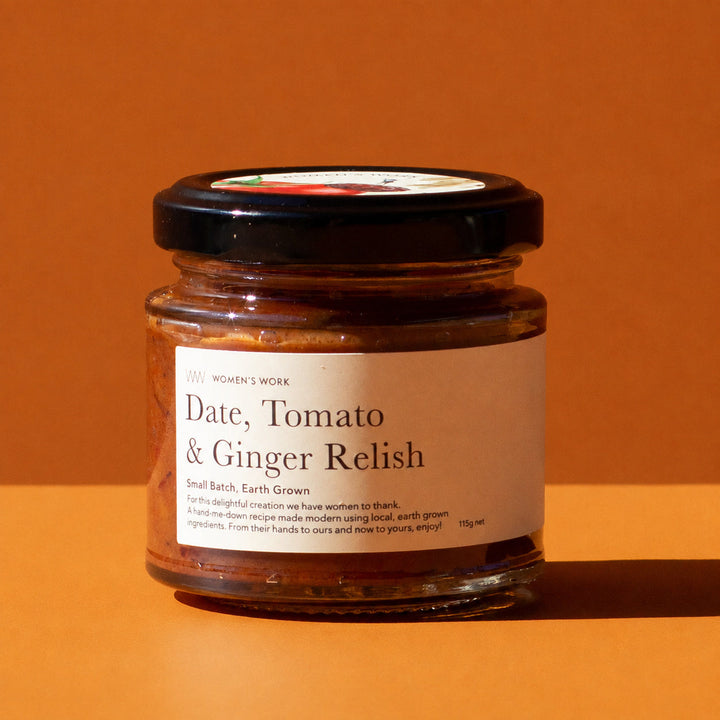 Date, Tomato & Ginger Relish 115g Petite jar