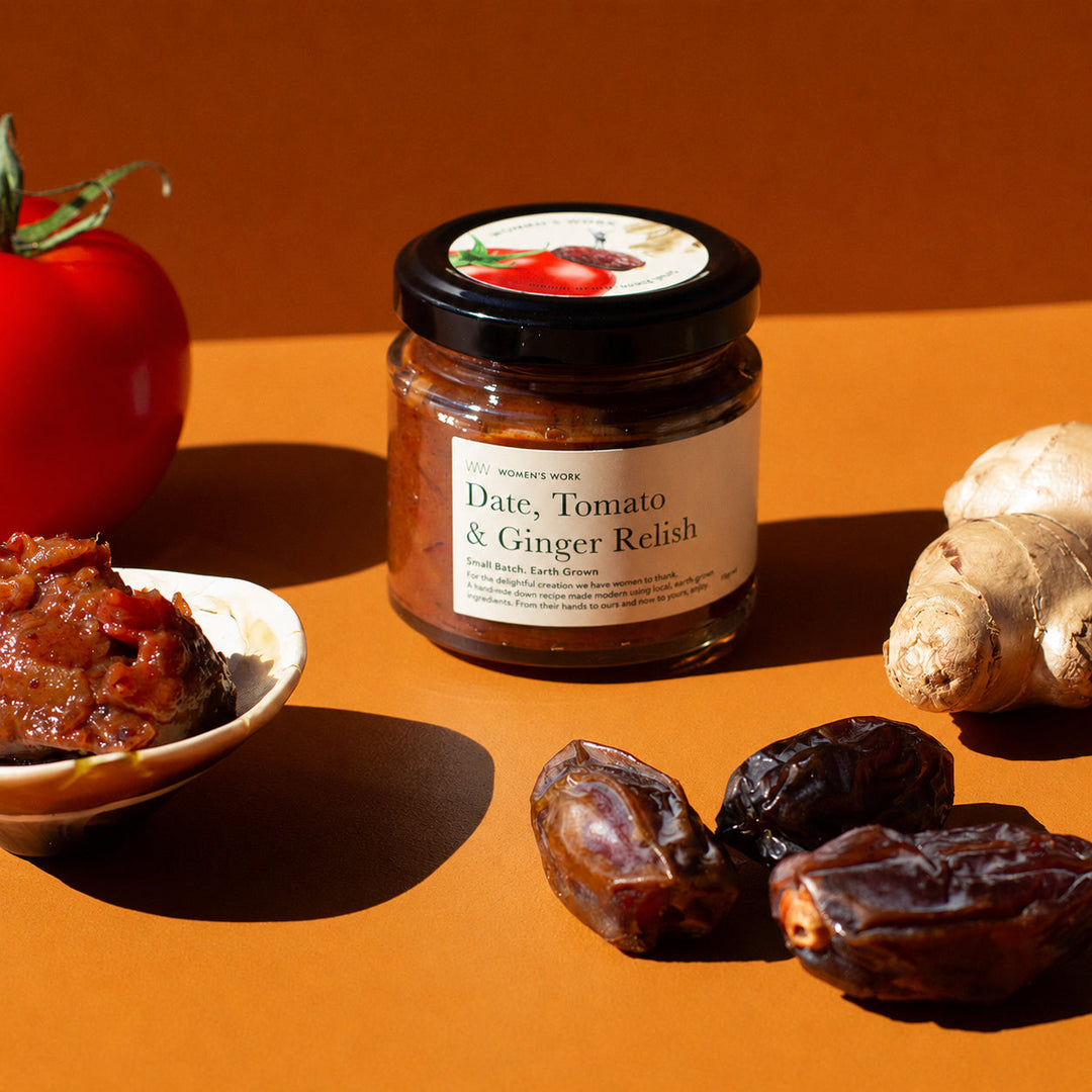 Date, Tomato & Ginger Relish 115g Petite jar