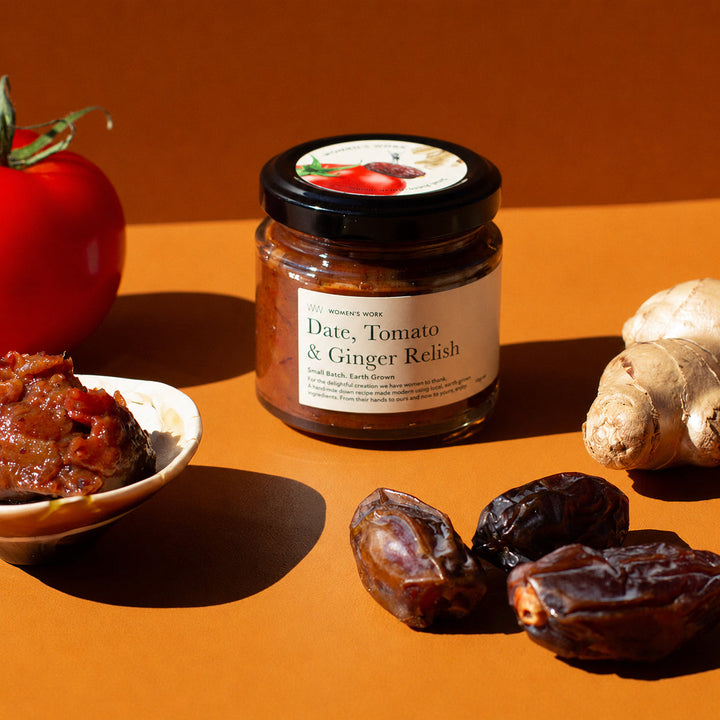Date, Tomato & Ginger Relish 115g Petite jar