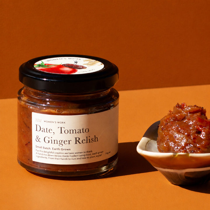 Date, Tomato & Ginger Relish 115g Petite jar