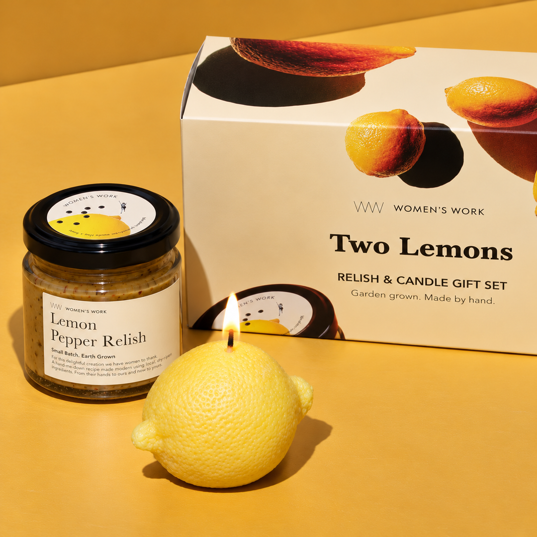 Two Lemons - A Relish & Candle Gift Set (115g)