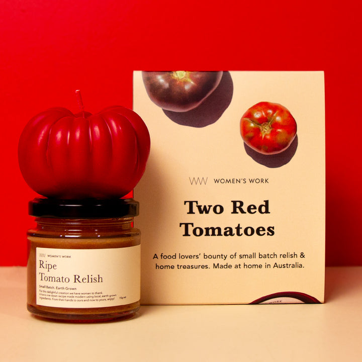 Two Red Tomatoes - A Relish & Candle Gift Set PETITE