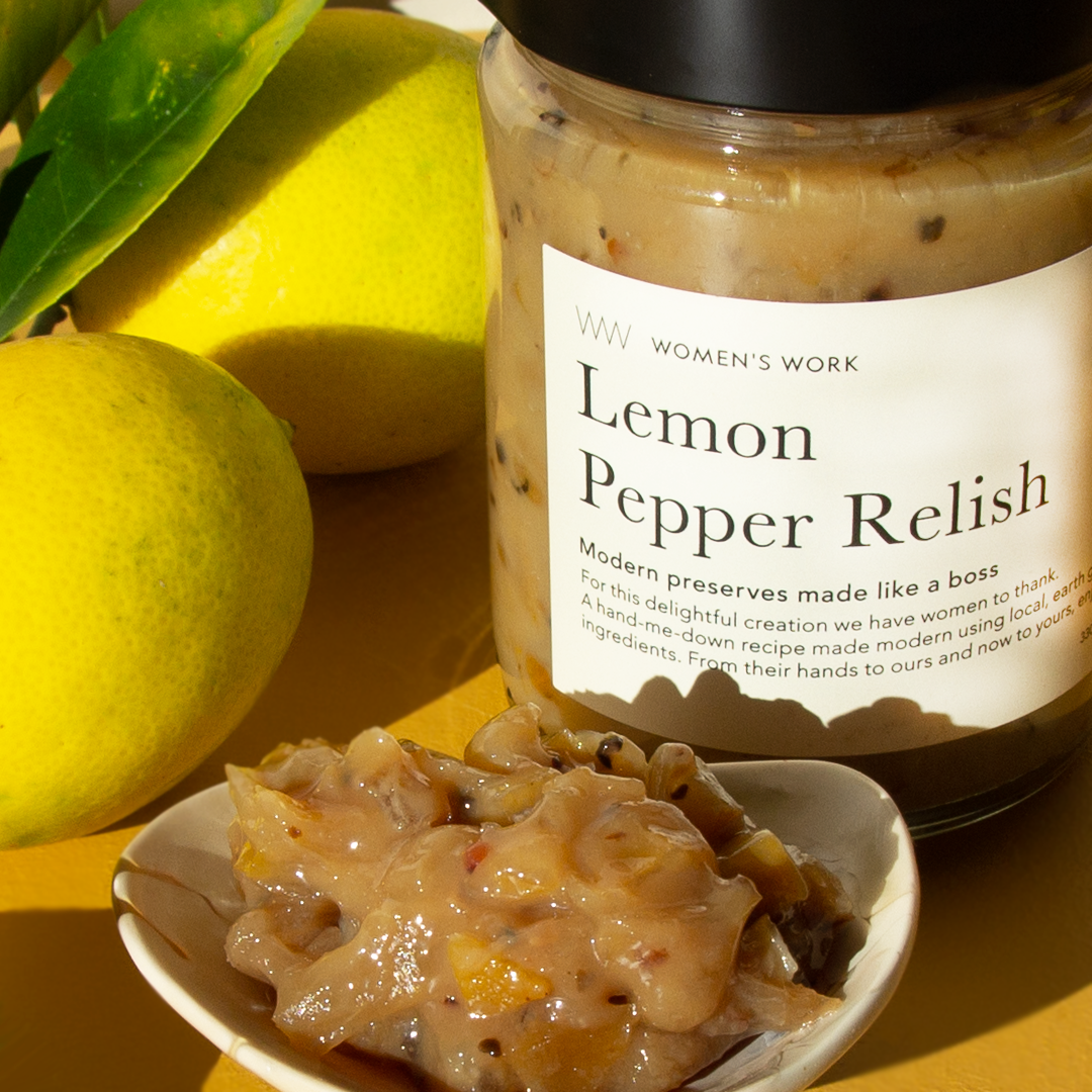 SMALL BATCH ARTISAN AWARD WINNING AUSTRALIAN MADE RELISH LEMON PEPPER RELISH