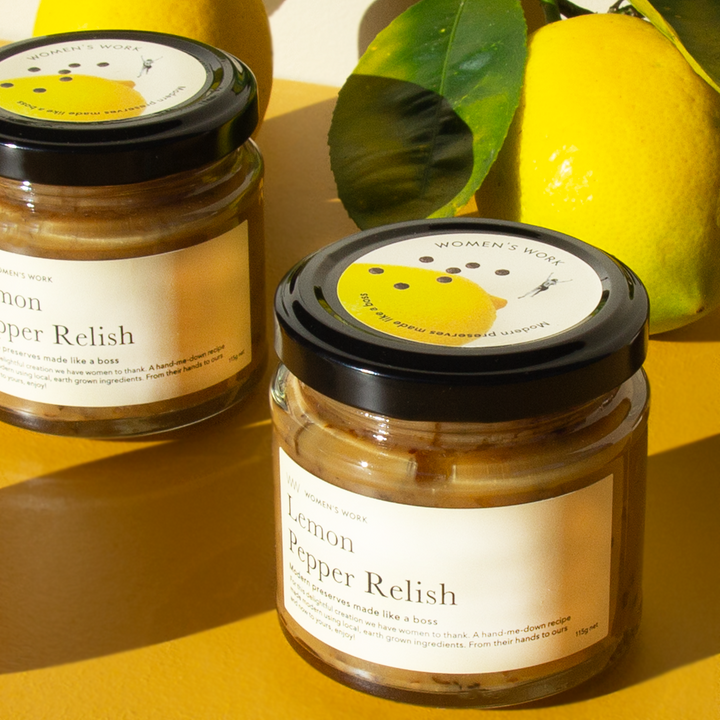 SMALL BATCH ARTISAN AWARD WINNING AUSTRALIAN MADE RELISH LEMON PEPPER RELISH