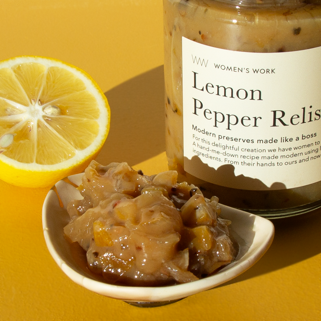 SMALL BATCH ARTISAN AWARD WINNING AUSTRALIAN MADE RELISH LEMON PEPPER RELISH