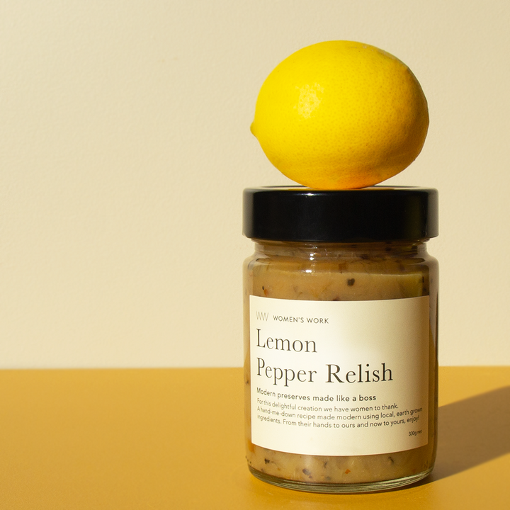 SMALL BATCH ARTISAN AWARD WINNING AUSTRALIAN MADE RELISH LEMON PEPPER RELISH