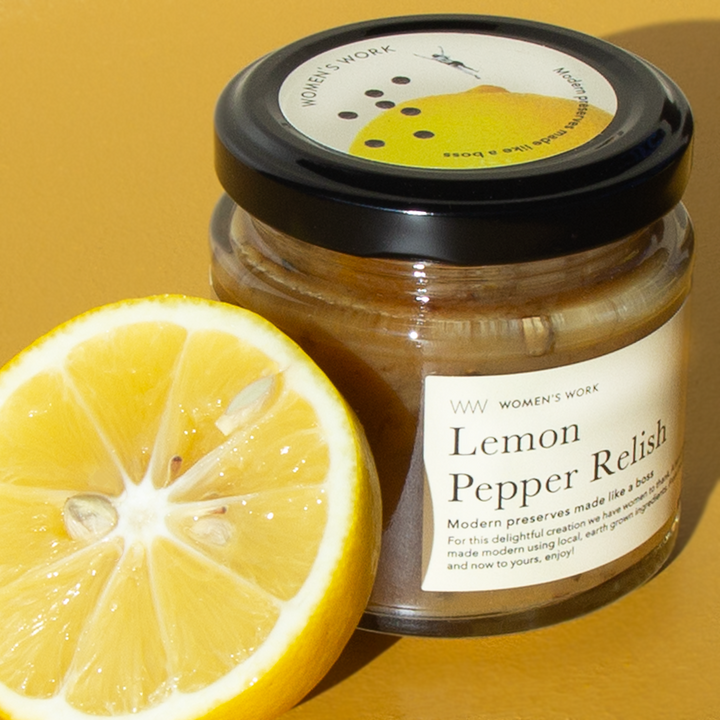 SMALL BATCH ARTISAN AWARD WINNING AUSTRALIAN MADE RELISH LEMON PEPPER RELISH