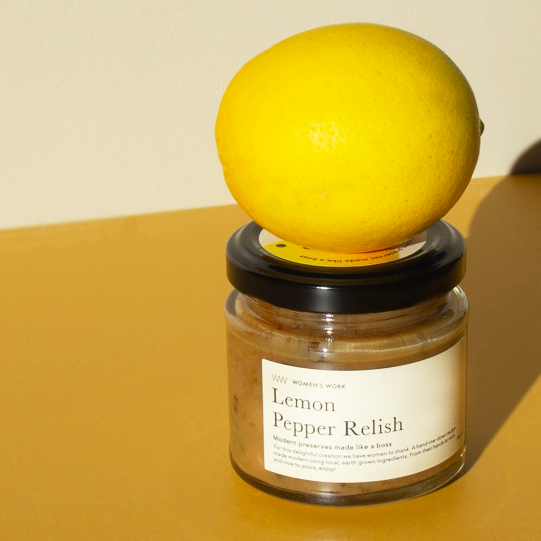 SMALL BATCH ARTISAN AWARD WINNING AUSTRALIAN MADE RELISH LEMON PEPPER RELISH