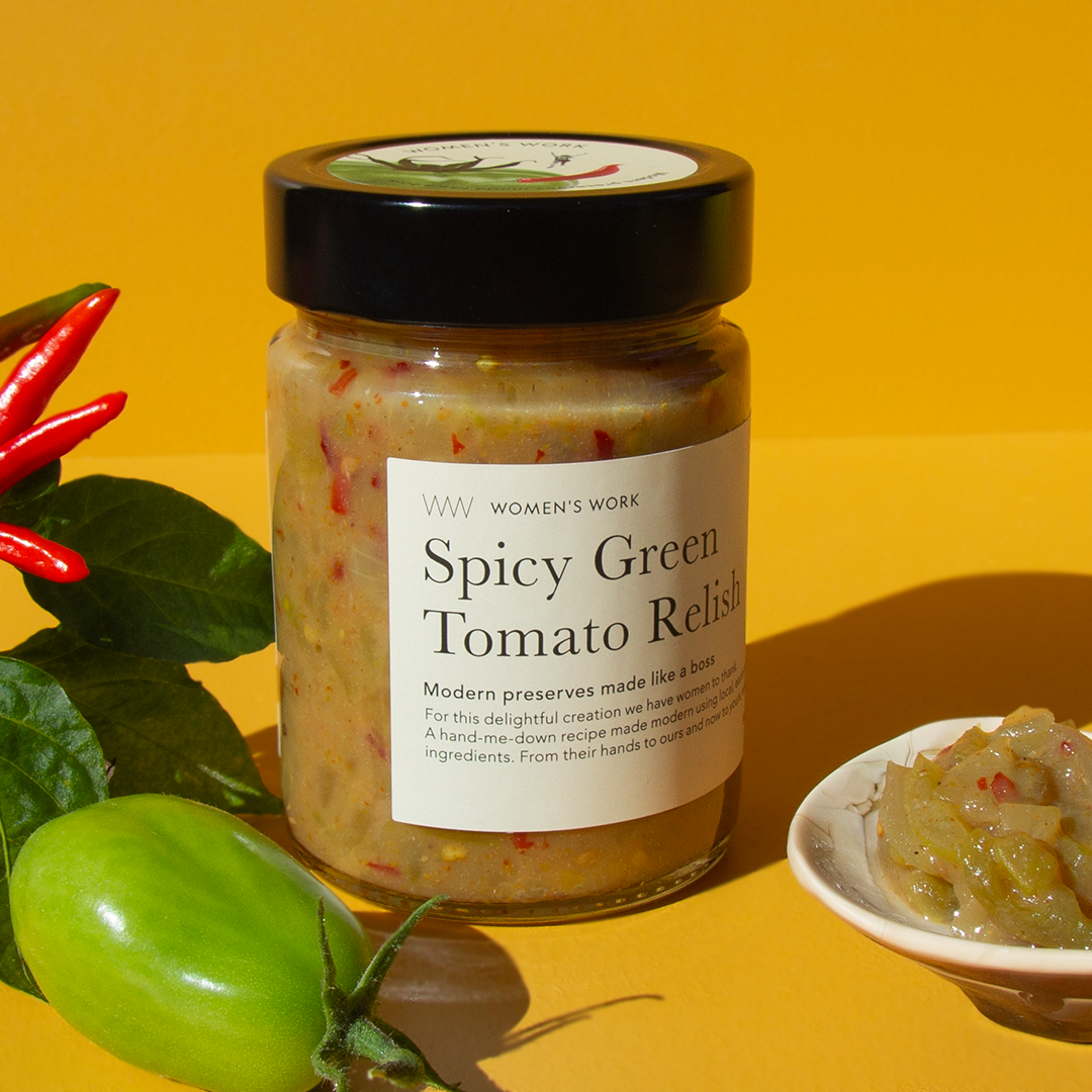 SMALL BATCH ARTISAN AWARD WINNING AUSTRALIAN MADE RELISH SPICY GREEN TOMATO RELISH