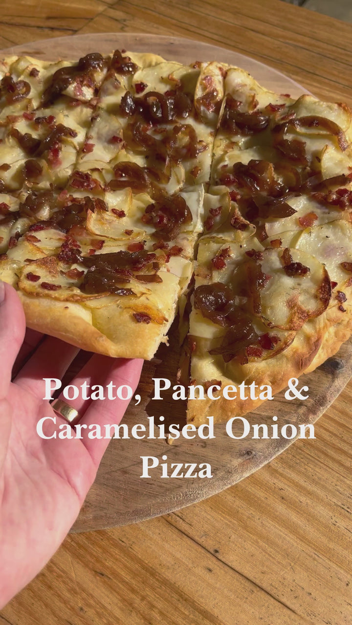 CARAMELISED ONION AND POTATO PIZZA RECIPE